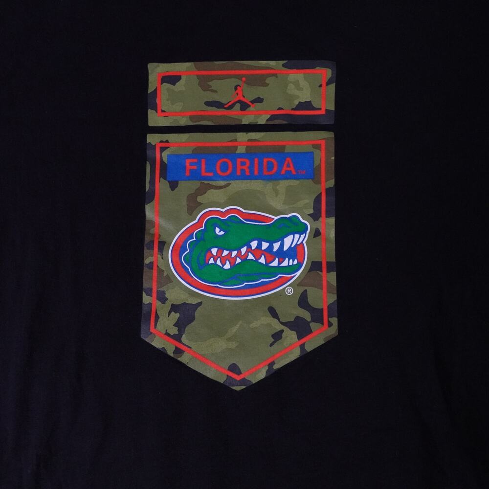 Florida Gators Air Jordan Nike USA Flag Military Camo T Shirt Men's Medium